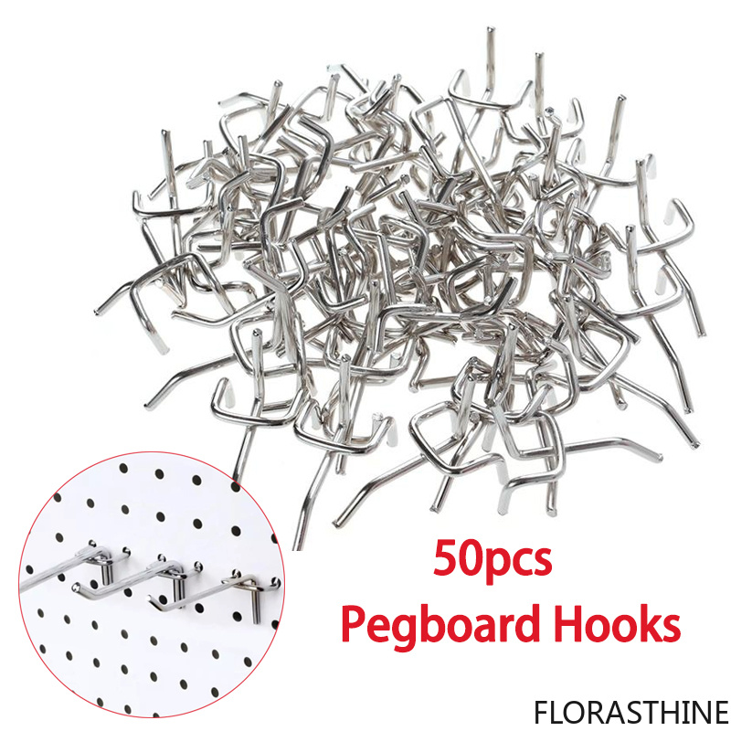 Workshop Tools Board - 50PCS Peg Board Hooks Pegboard Hooks