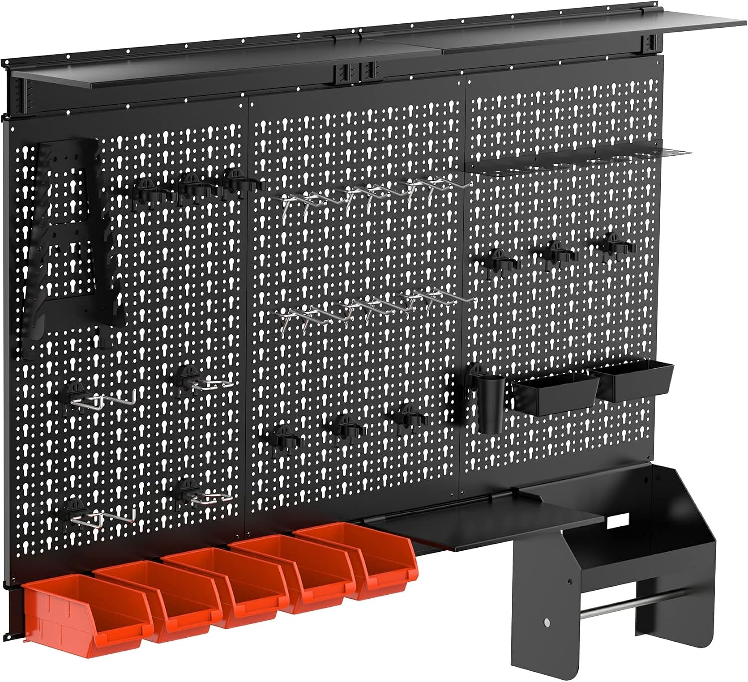 Metal Pegboard Wall Organizer  - Workshop Tools Board ulasan dan harga