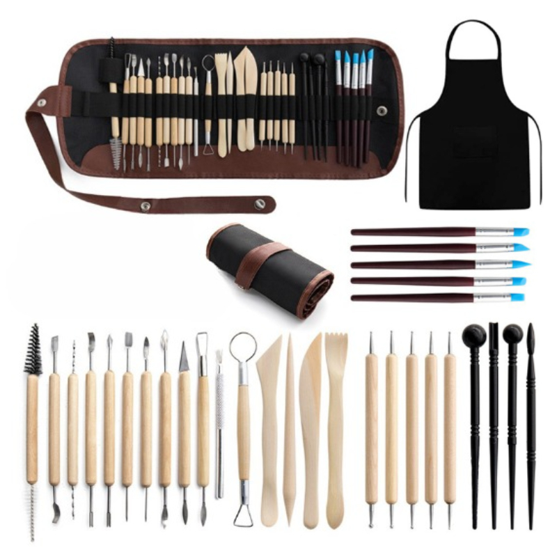32 piece pottery tools set/Han - Tools Qa ulasan dan harga